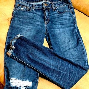 Joe's Jeans skinny crop distressed